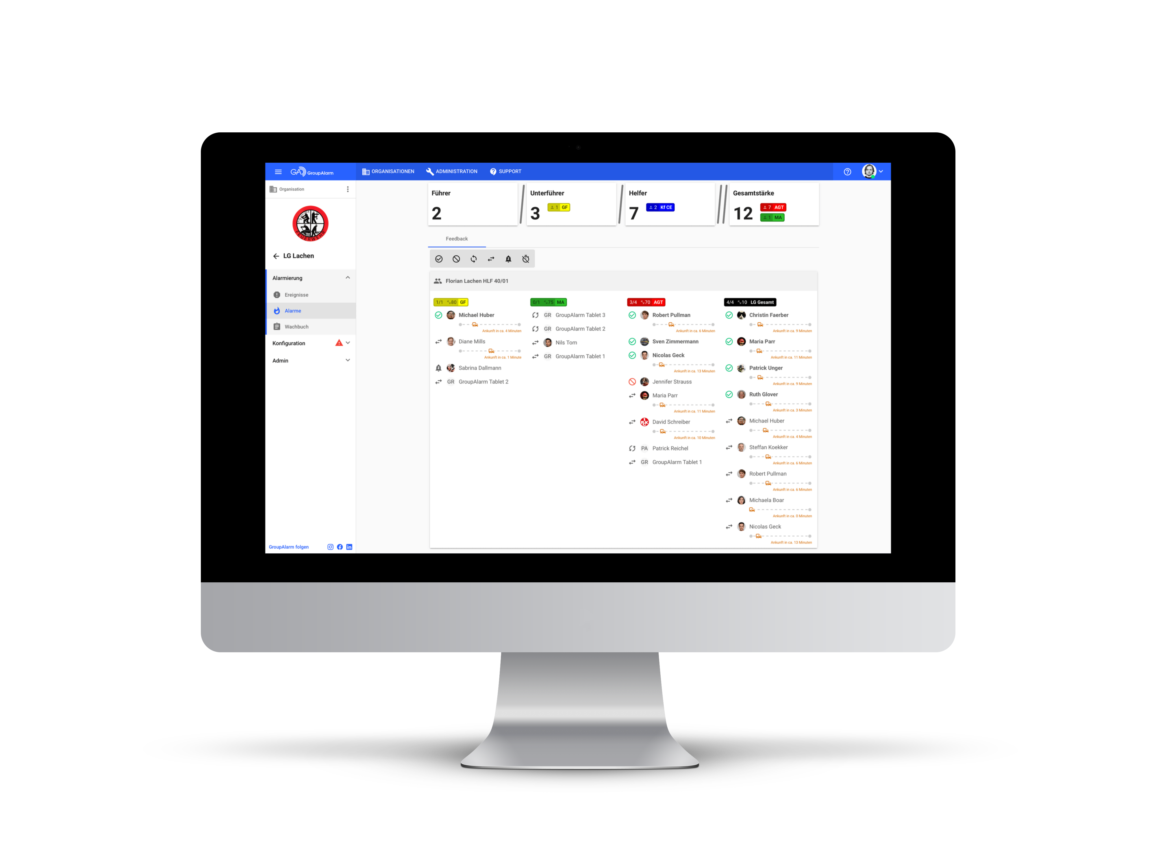GroupAlarm Screenshot